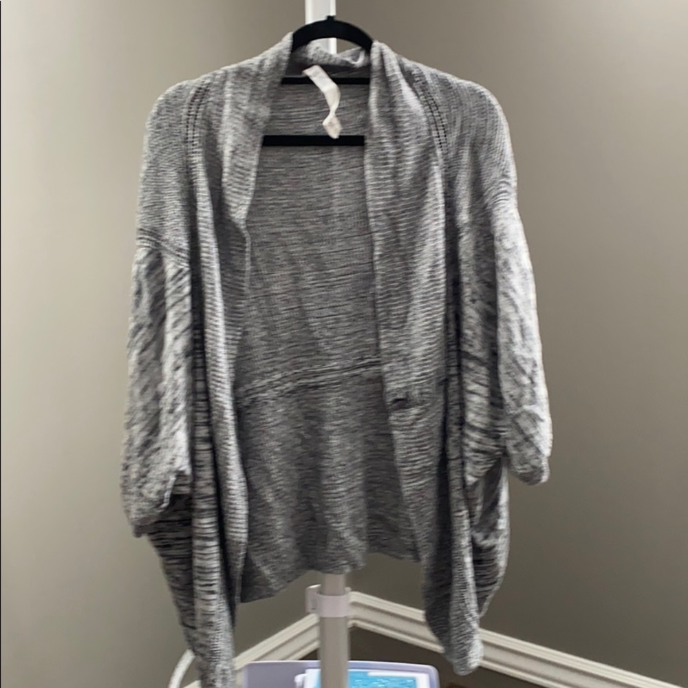 Grey Knit Lululemon Cardigan